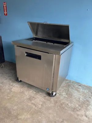 75-0406 Hoshizaki CRMR36-10 38" 1 Door Self Contained Sandwich Prep Cooler