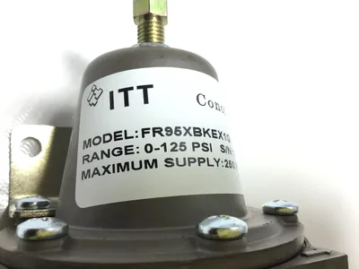 USED ITT 📏 MODEL: FR95XBKEX1G
⚡ MAX INLET PRESSURE: 250 PSIG