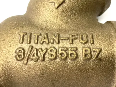 USED TITAN Y STRAINER CAST BRONZE 3/4"