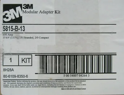 NEW 3M 5815-B-13 MODULAR ADAPTER KIT 5815B13 80-6109-8350-6