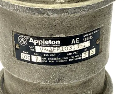 Used Appleton AEP10313 Connector Accessories Michigan US | Maverick Industrial Sales #1496001