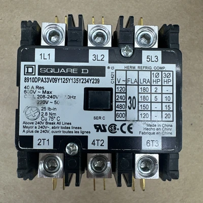 NEW Square D 8910DPA33V09Y125Y135Y234Y239