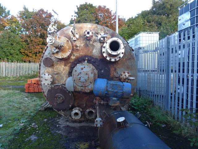 7,000L S/S Limpet 1/2 coiled Reactor
