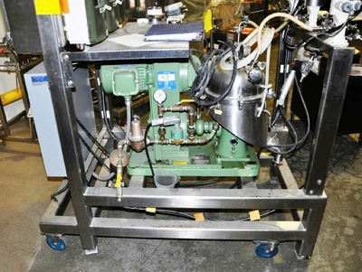 Westfalia SA 1-02-175 pilot plant separator, 316 SS.