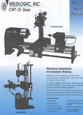 12" WELDLOGIC MODEL CWT-12 TIG WELDING LATHE, WITH WELDLOGIC AWS-150 CONTROLLER: YOBRO #24403