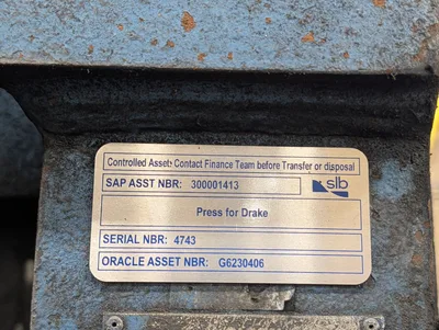 2005 PBMA 100T Breakout Press 100Ton