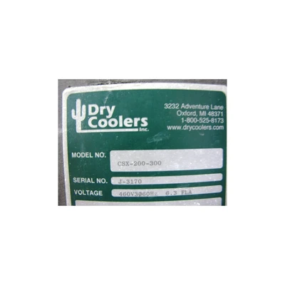Dry Coolers 300 Gallon Insulated Tank