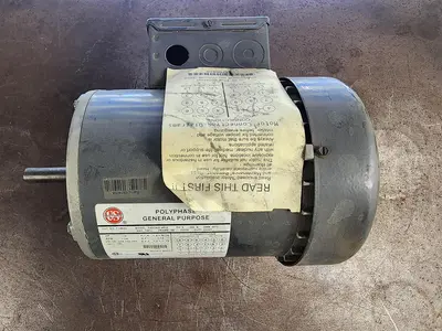 US Motors T14S3A / P63GKD-4612  3 Phase 1140 RPM 1/4 HP Motor