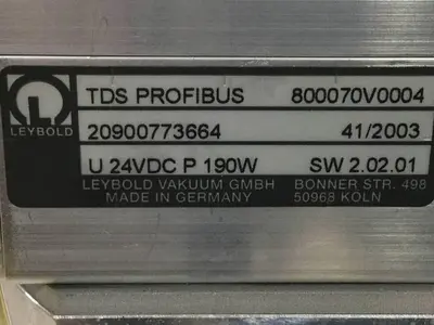 USED LEYBOLD TW250 S