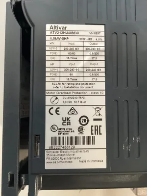 Schneider Electric Altivar 212 Variable Frequency Drive; ATV212HU40M3X