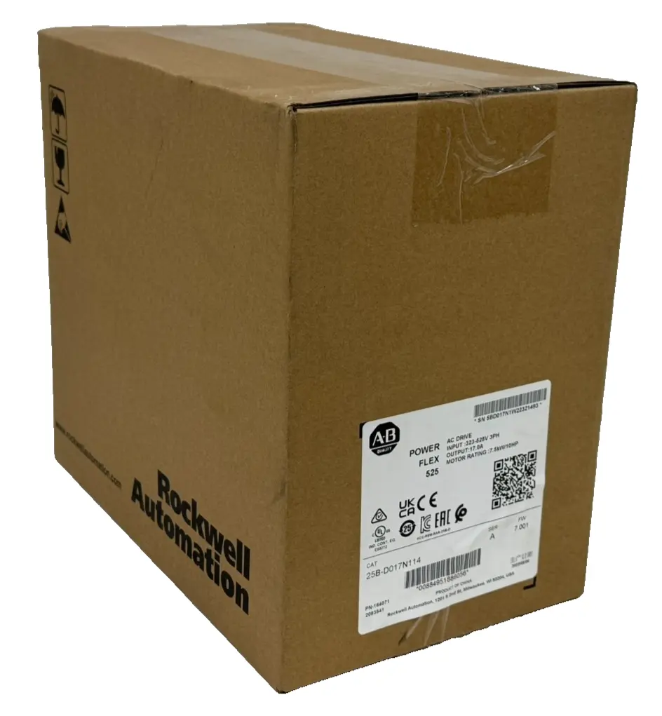 NEW SEALED ALLEN BRADLEY 25B-D017N114 POWERFLEX 525 10HP SER. A 25BD017N114