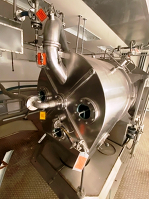 Heinkel HF 800.1 Inverting Filter centrifuge, Hastelloy C-22.