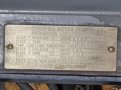 100 hp, 575 volts, Electric Motor