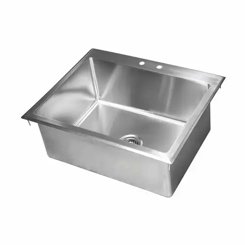 John Boos PB-DISINK282012 (1) Compartment Drop-in Sink - 28" x 20", Drain Included