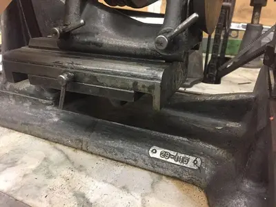 1373-385 Antique Henry Hauser S.A. Motorized Lapping Machine