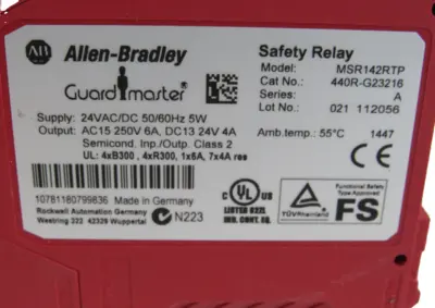 ALLEN BRADLEY MSR142RTP SAFETY RELAY 440R-G23216 NEW, SURPLUS