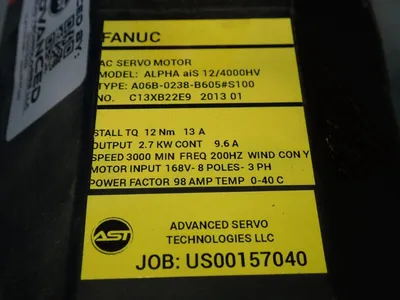 USED 2013 FANUC A06B0238B605#S100