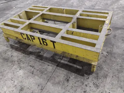 16 TON (32,000 LBS) x 46" x 80" HEAVY DUTY RAIL MOUNTED PORTABLE TRANSFER CART: YOBRO #24226