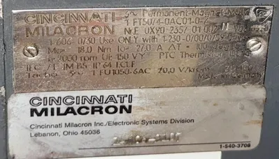 Siemens 1FT5074-0AC01-0-Z, CMI #1-606-0730 Servo Motors | Great American Equipment Company (3)