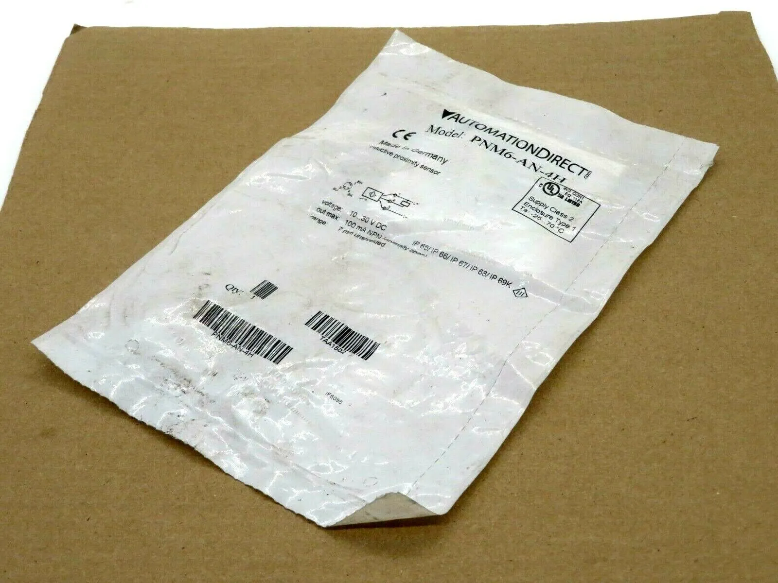 NEW AUTOMATION DIRECT PNM6-AN-4H INDUCTIVE PROXIMITY SENSOR PNM6AN4H