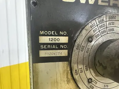 20" POWERMATIC MODEL #1200 VERTICAL SINGLE SPINDLE DRILL PRESS: YOBRO #23861