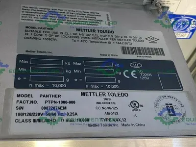 USED METTLER TOLEDO PANTHER DIGITAL WEIGHT DISPLAY & LENZE ESV4 INVERTER IN ENCLOSURE