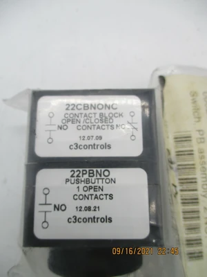 NEW C3 Controls 22CBNONC/22PBNO