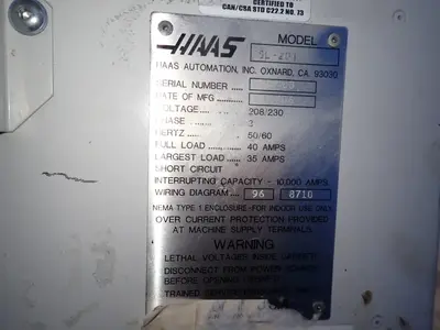 USED 2006 HAAS SL20T