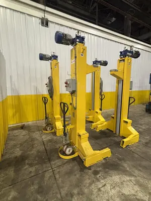 80,000 LBS WHITING MODEL #SCM-100F.4 PORTABLE RAIL ROAD LIFT JACKS, 2015: STOCK #23685