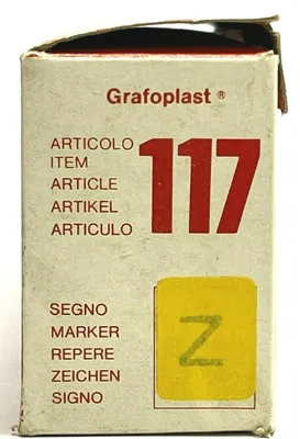 117 | Grafoplast  Wire Markers Z Black on Yellow 10 Strips - New