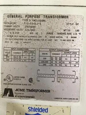 USED ACME T-2-53013-S