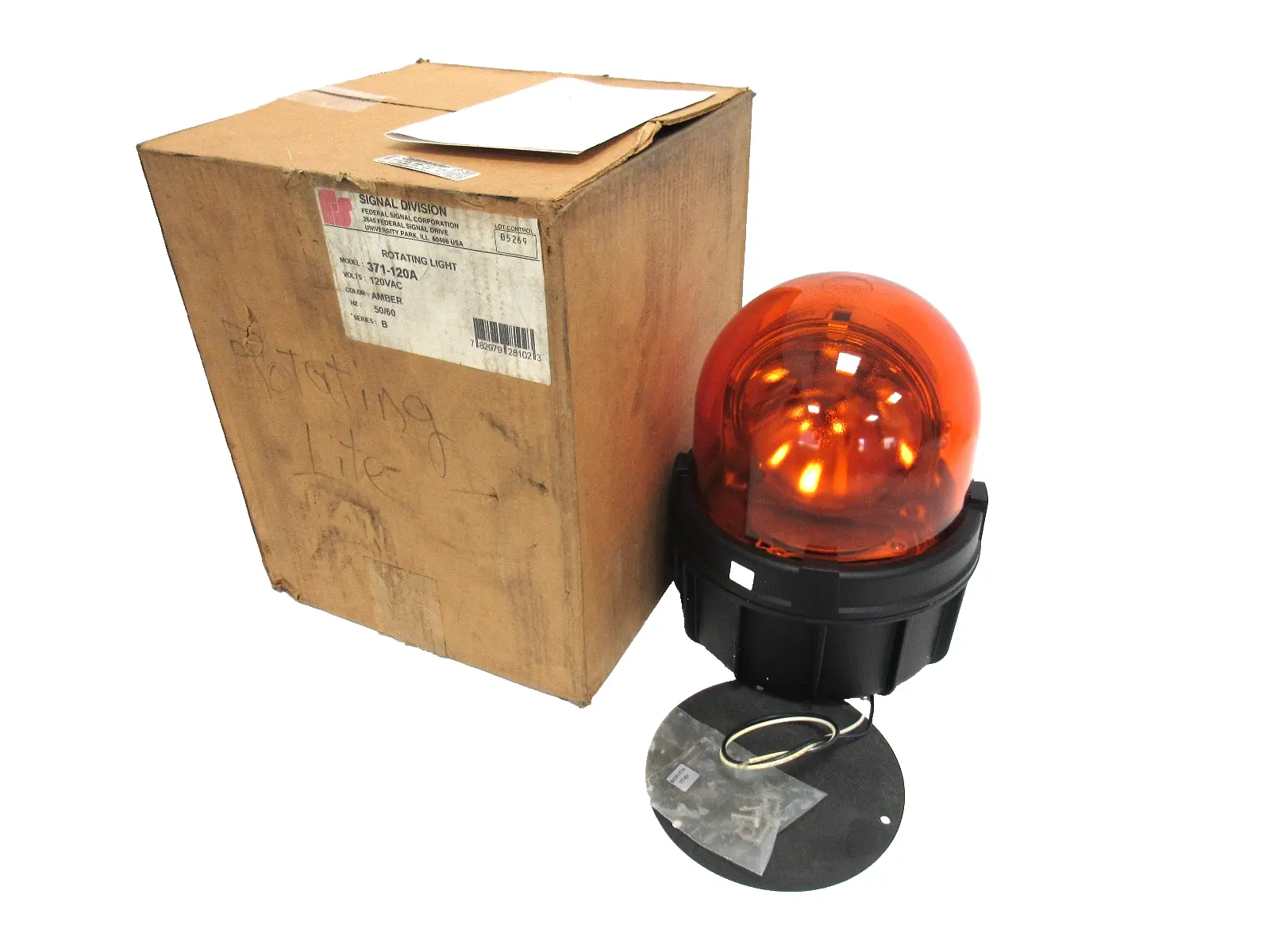 NEW FEDERAL SIGNAL 371-120A COMMANDER LIGHT 120VAC 371120A