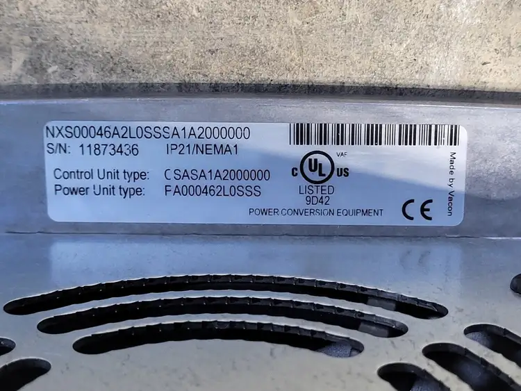 Used VACON NXS00046A2L0SSSA1A200000 Switchgears British Columbia CA | Lenmark #239317