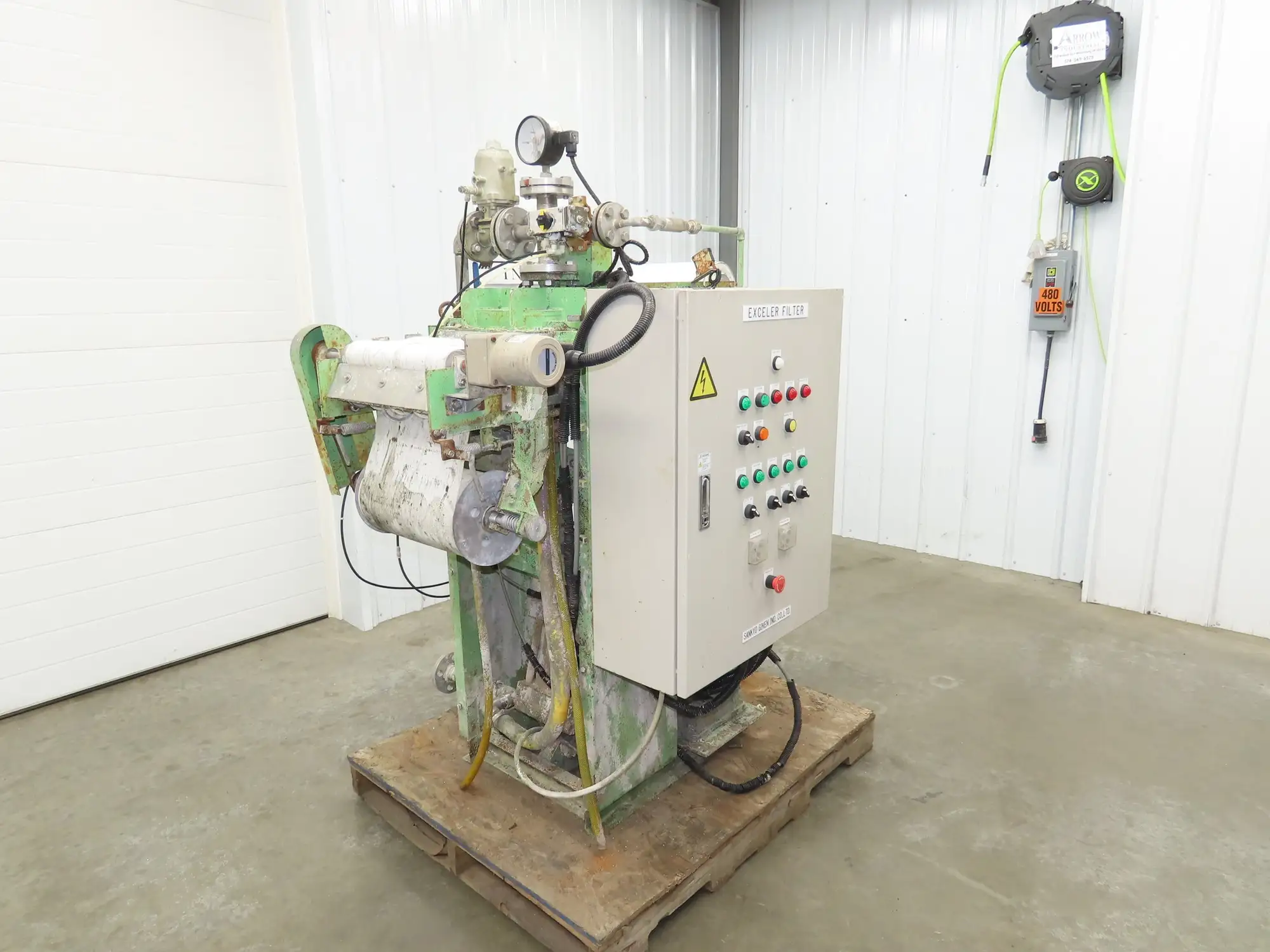 Sankyo EFC-10L Exceler Filter Automatic Press Filter Dewatering 230V 3Ph