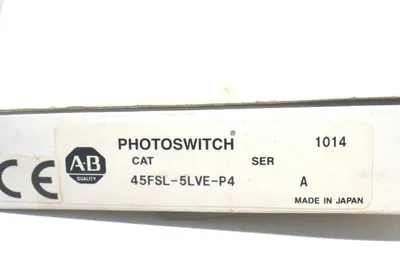 NEW ALLEN BRADLEY 45FSL-5LVE-P4 PHOTO SENSOR SER.A 45FSL5LVEP4