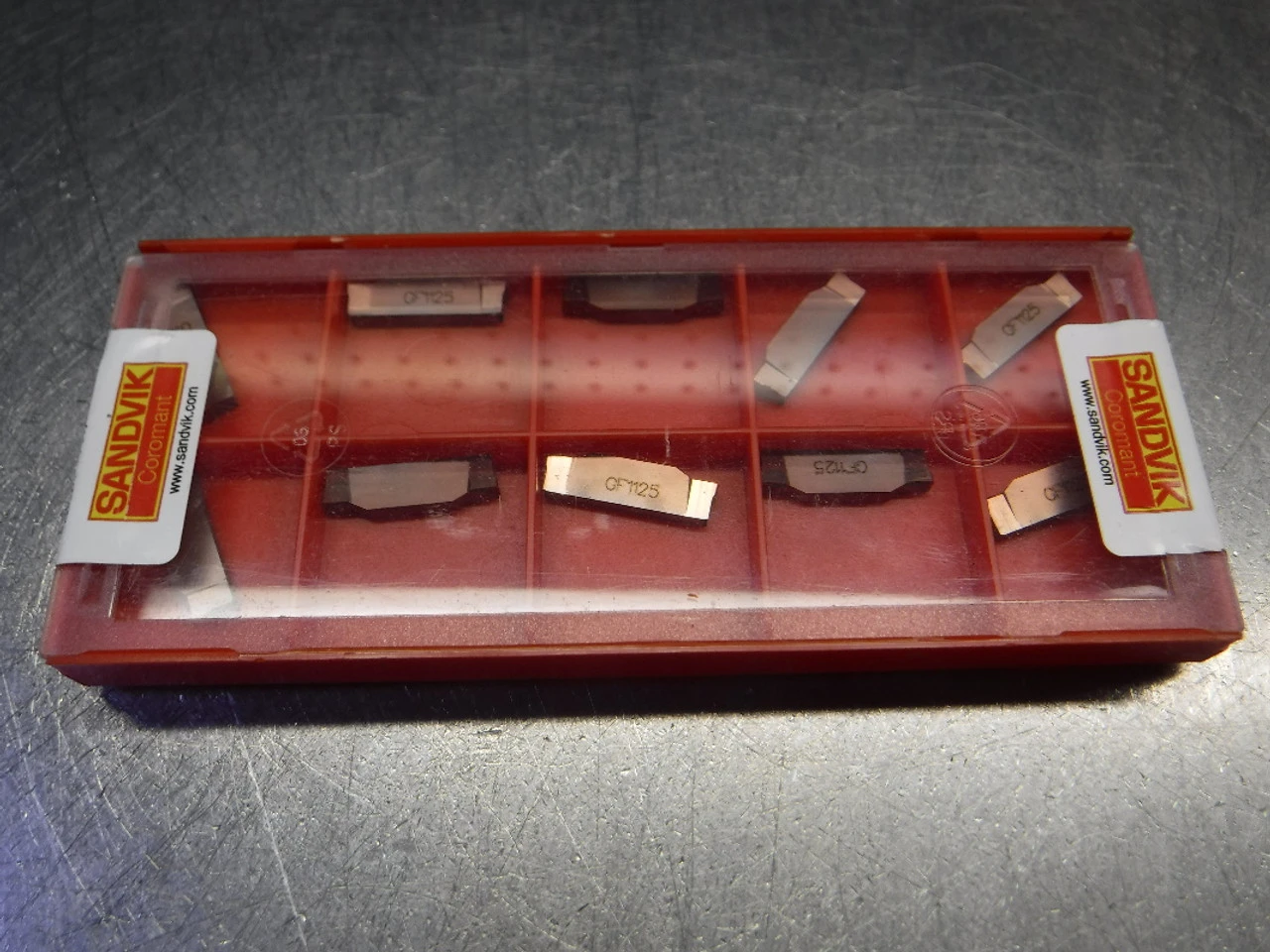 Sandvik Carbide Grooving Inserts QTY10 N123G2-0300-0004-GF 1125 (LOC2277)