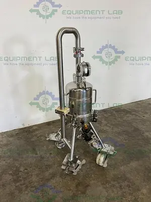 USED CUNO 8ZPB STAINLESS STEEL LENTICULAR FILTER HOUSING 150 PSI @ 300 °F