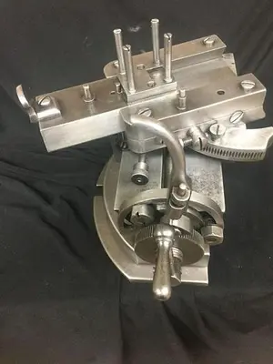 2795-385 RARE ANTIQUE ROSE ENGINE TURNING MACHINE GUILLOCHE RADIUS TOOL SLIDE