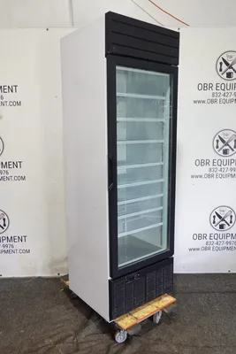 HABCO SINGLE SECTION GLASS DOOR REACH-IN REFRIGERATOR MODEL SE18