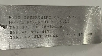 NEW WEED INSTRUMENT N9011S-15.25