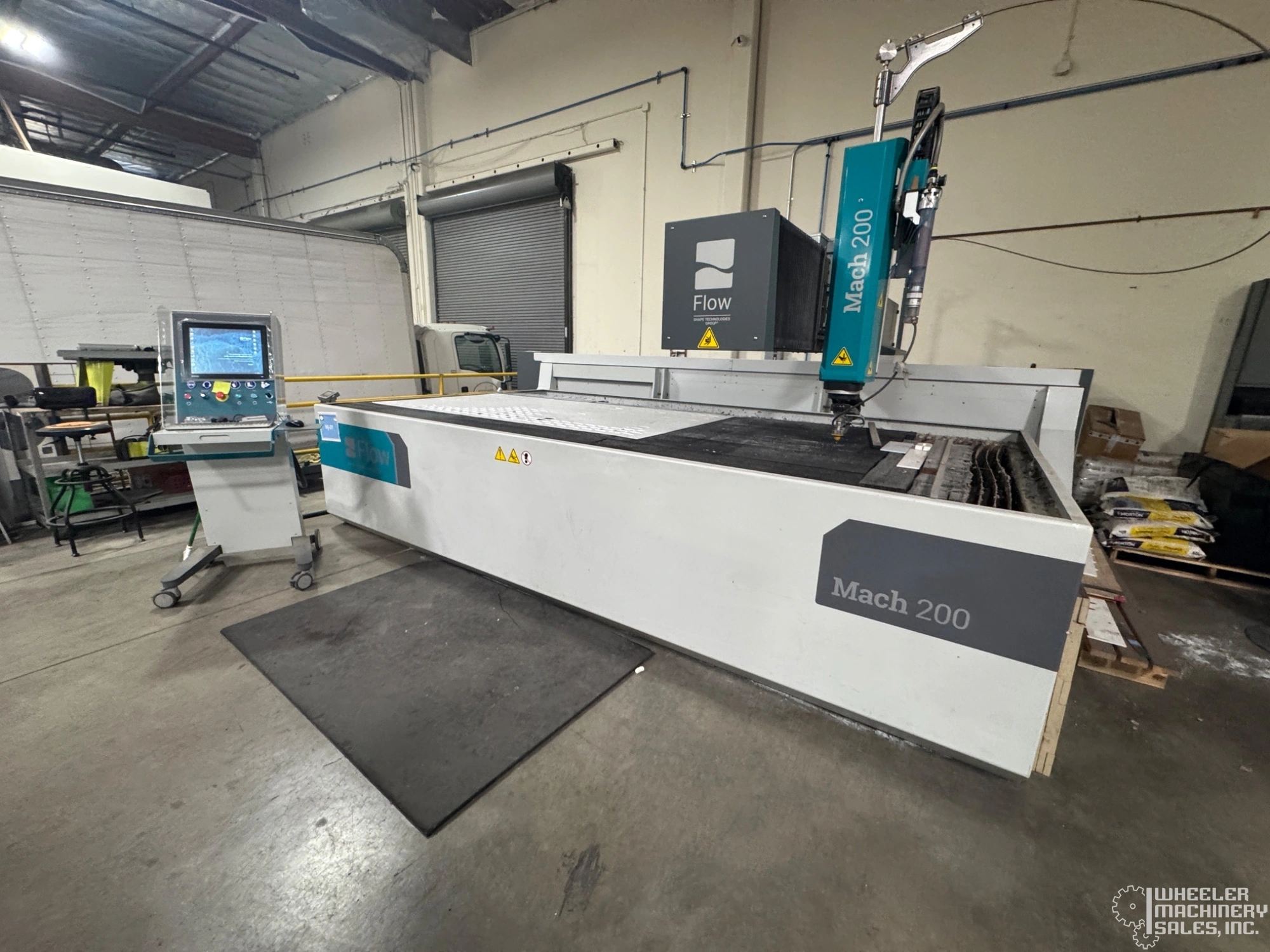 2021 FLOW Mach 200 4020 Pivot CNC Water Jet Cutting System #8186