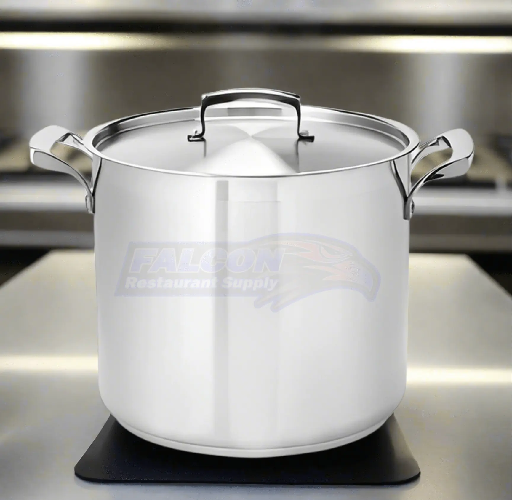 New | in-Stock Browne New Browne THERMALLOY Deep Stock Pot, 16qt/15.14L, 11x9.8"/28x25cm, Stainless (5723916) Smallwares Illinois US | Falcon Restaurant Supply #1375178