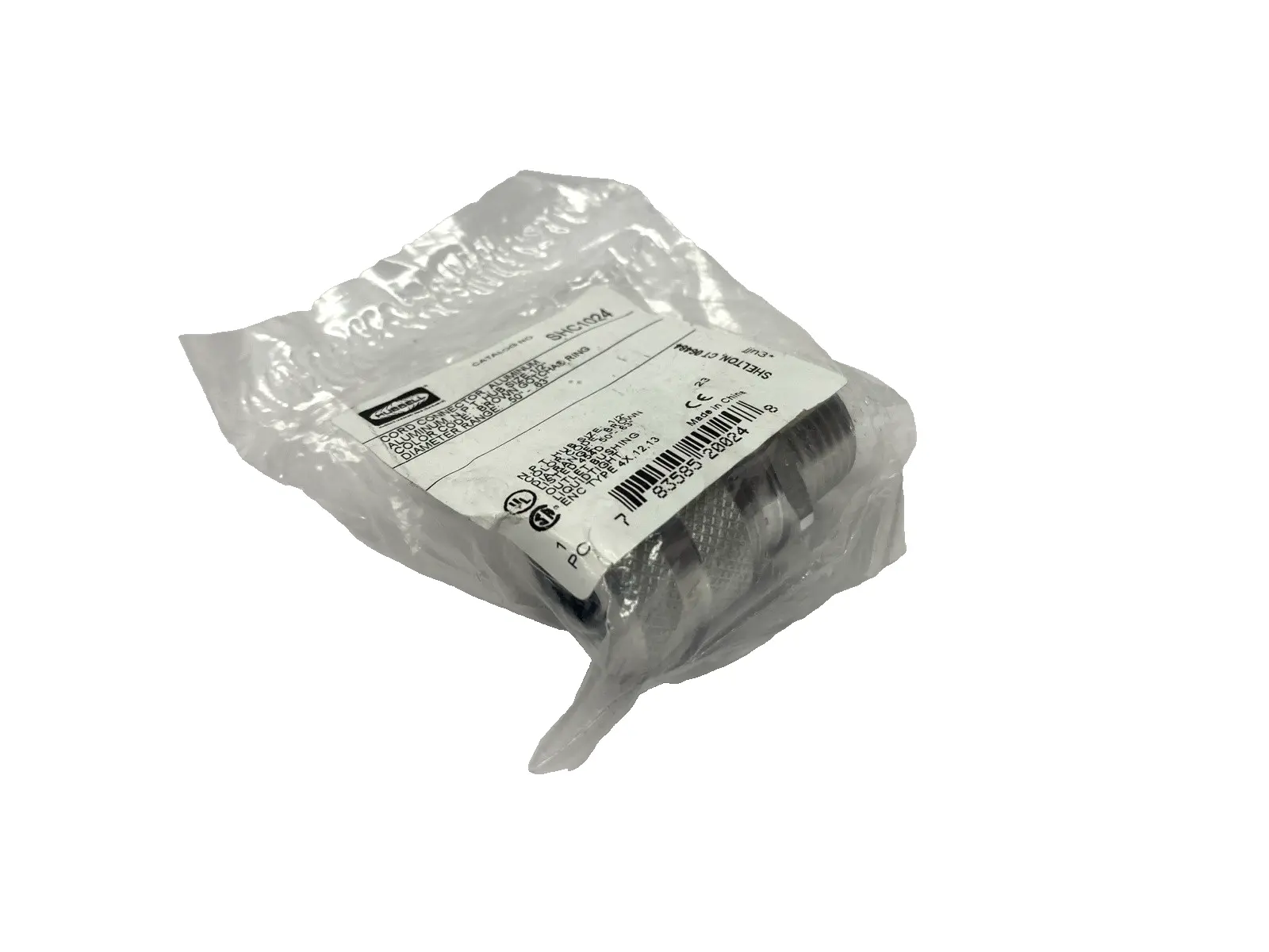 NEW HUBELL KELLEMS ALUMINUM CORD CONNECTOR 1/2" HUB SIZE .5-.63"