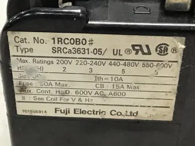 USED FUJI ELECTRIC SRCA3631-05/UL 1RC0B0