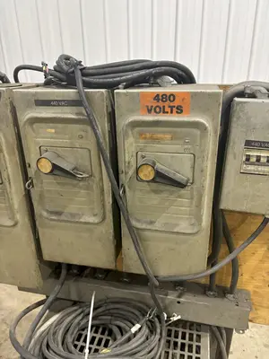 240v --> 600v x 15 KVA HAMMOND TRANSFORMER PORTABLE POWER UNIT AND SWITCHBOXES: STOCK #21009