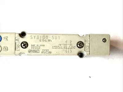 USED SMC 5‑PORT SOLENOID VALVE 24VDC