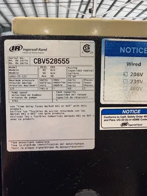 2017 INGERSOLL RAND UP6S-25-125 Air Compressor | GMT (12)
