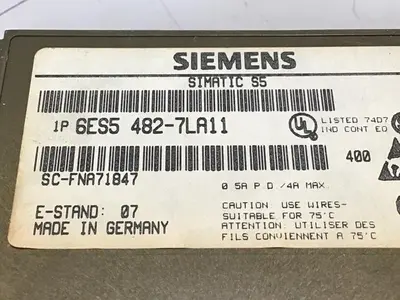 USED SIEMENS 6ES5 482-7LA11