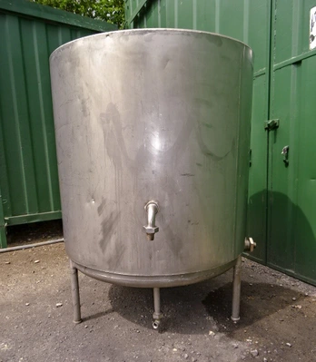 1,300L S/S Open Top Tank