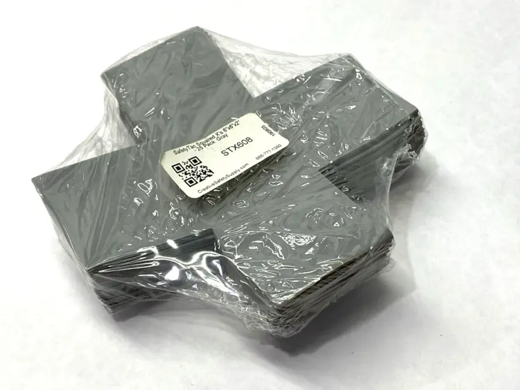 New | in-Stock SAFETYTAC SQUARED X'S GRAY FLOOR MARKING STICKER 6" X 6" X 2" PKG OF 25 Safety Products (Other) Michigan US | Maverick Industrial Sales #1122650